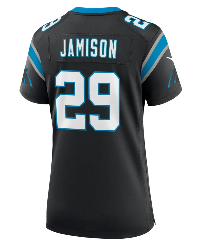 D'Shawn Jamison Carolina Panthers Women's Team Game Jersey -  Black