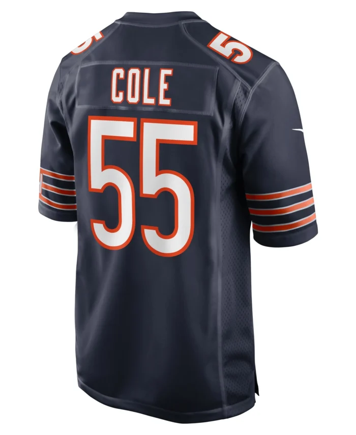 Dylan Cole Chicago Bears Game Jersey - Navy