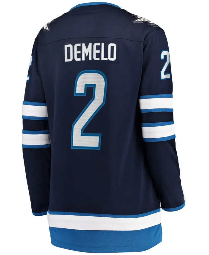 Dylan DeMelo Winnipeg Jets Fanatics Women Home Breakaway Player Jersey - Navy