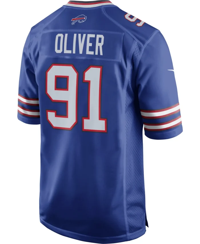Ed Oliver Buffalo Bills Team Game Player Jersey - Royal