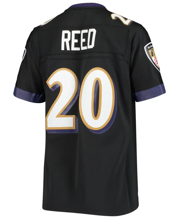 Ed Reed Baltimore Ravens Mitchell & Ness Women's Legacy Replica Team Jersey - Black