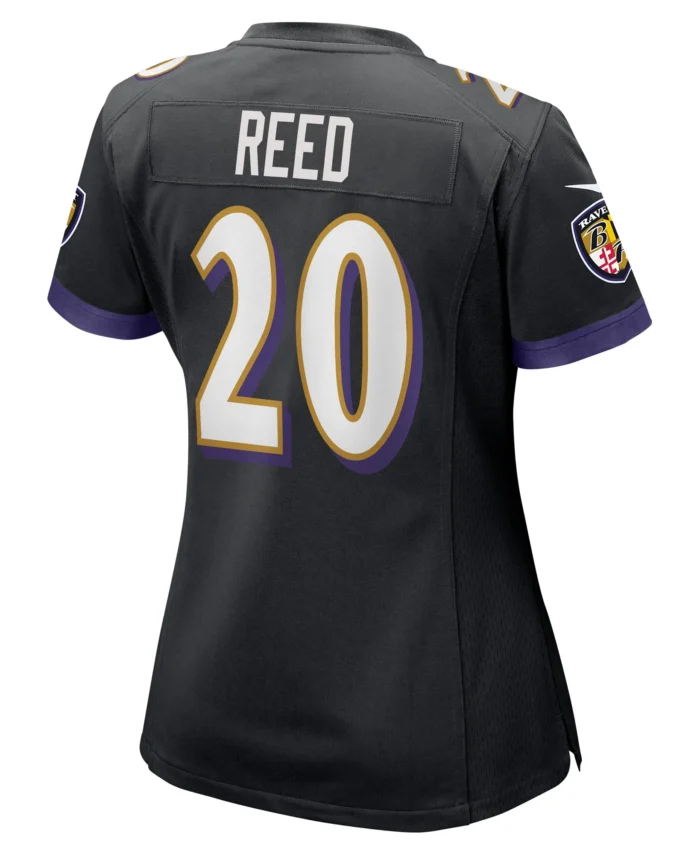 Ed Reed Baltimore Ravens Women's Retired Player Jersey - Black