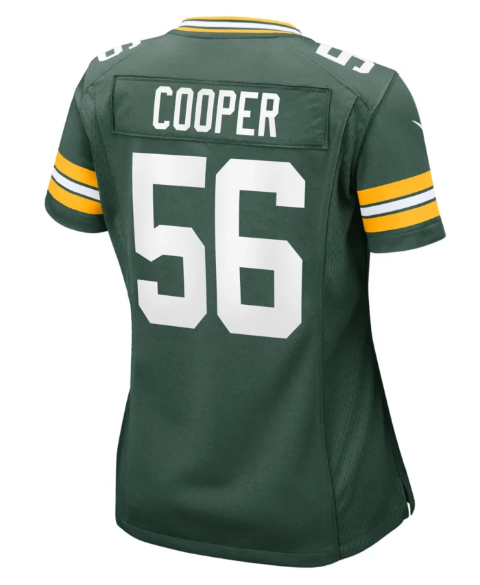 Edgerrin Cooper Green Bay Packers Women's  Game Jersey -  Green
