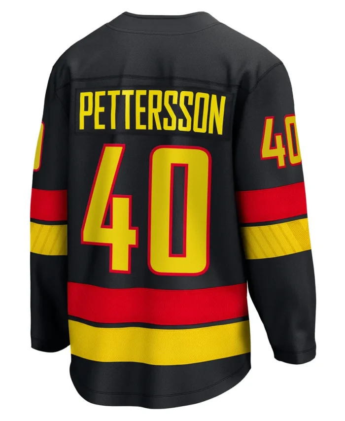 Elias Pettersson Vancouver Canucks Fanatics Alternate - 2022/23 Premier Breakaway Player Jersey - Black
