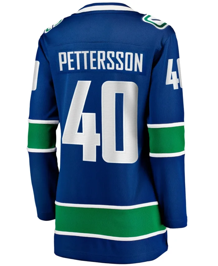 Elias Pettersson Vancouver Canucks Fanatics Women Home Breakaway Player Jersey - Blue