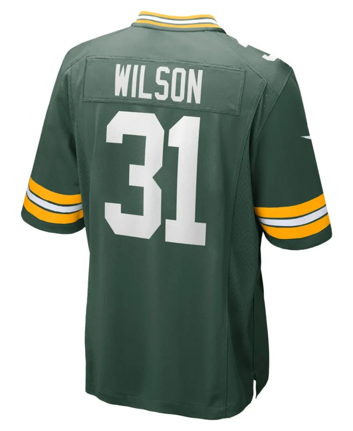Emanuel Wilson Green Bay Packers  Game Jersey -  Green