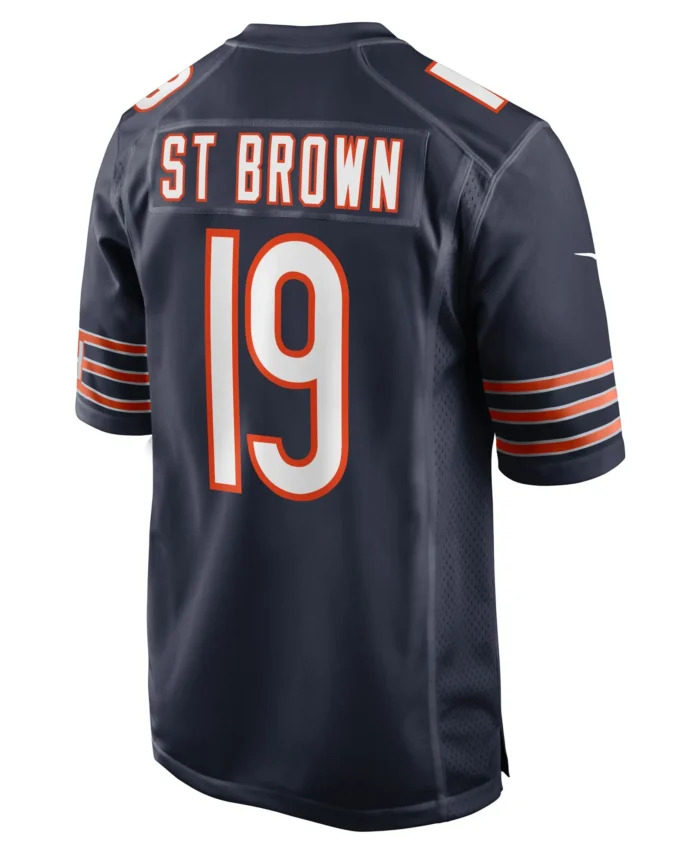 Equanimeous St. Brown Chicago Bears Game Player Jersey - Navy