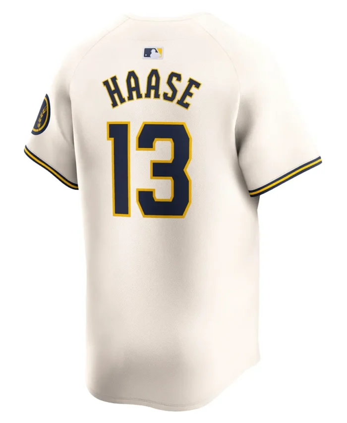 Eric Haase Milwaukee Brewers Home Limited Player Jersey - Cream