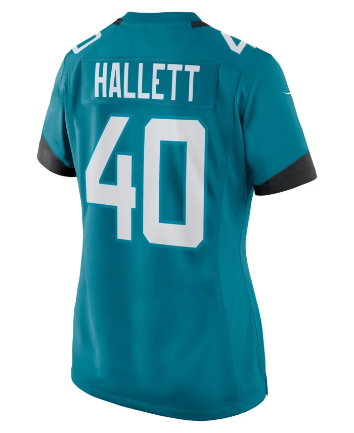 Erick Hallett Jacksonville Jaguars Women's  Game Jersey -  Teal