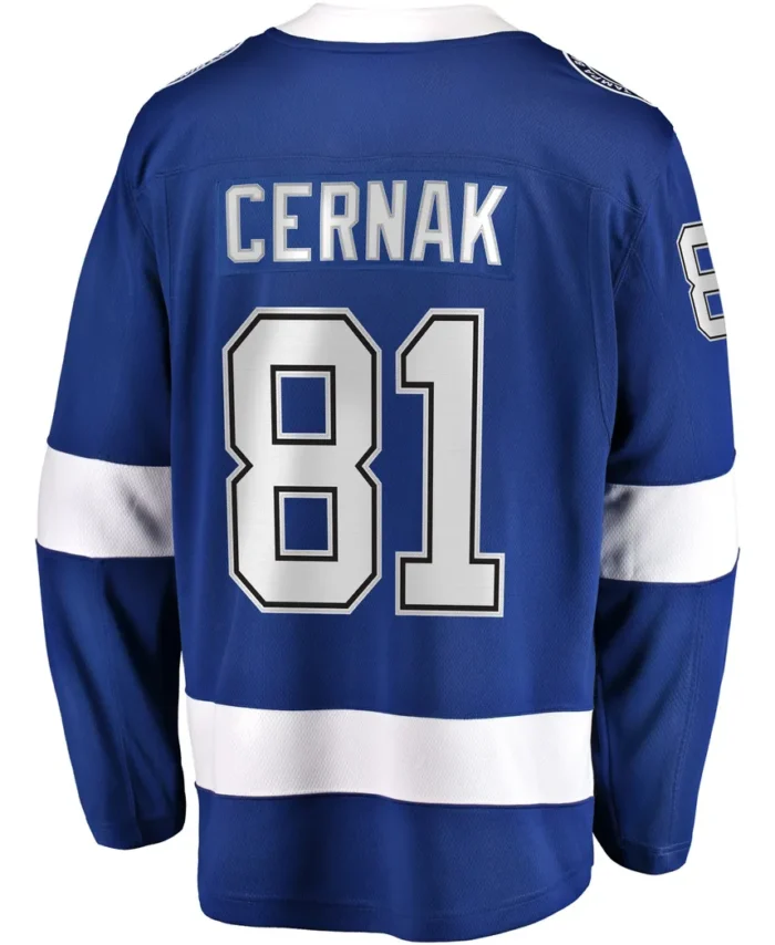 Erik Cernak Tampa Bay Lightning Fanatics Home Breakaway Player Jersey - Blue
