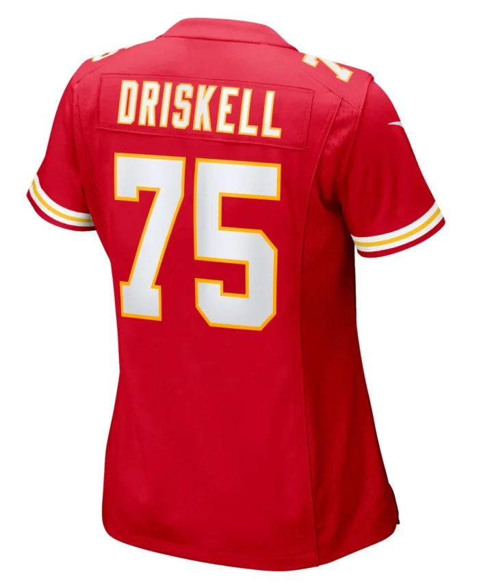 Ethan Driskell Kansas City Chiefs Women's  Game Jersey -  Red