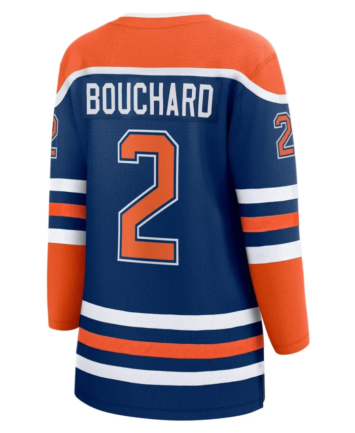 Evan Bouchard Edmonton Oilers Fanatics Women Home Breakaway Player Jersey - Royal