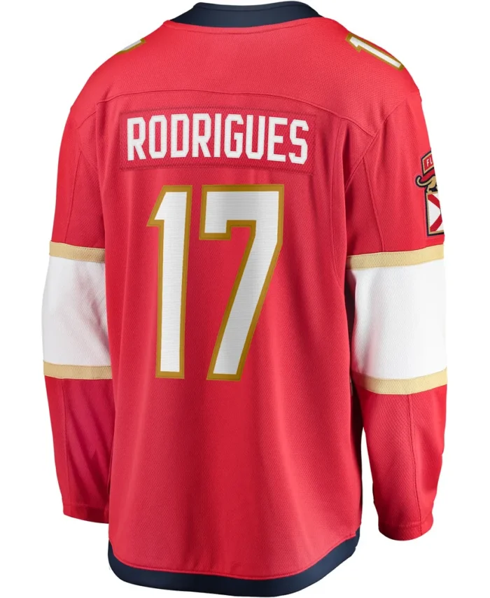 Evan Rodrigues Florida Panthers Fanatics Home Breakaway Jersey - Red