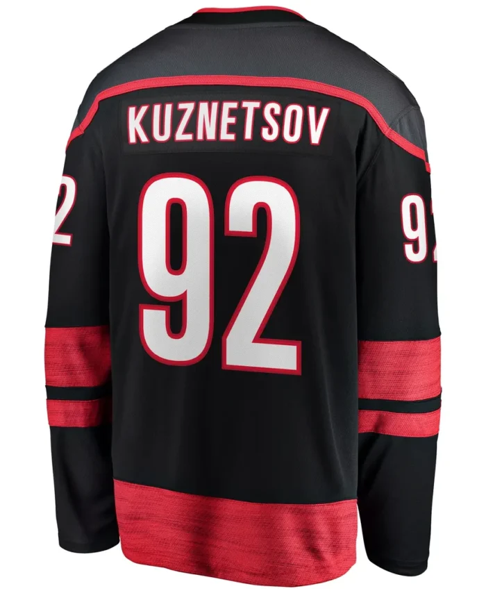 Evgeny Kuznetsov Carolina Hurricanes Fanatics Home Breakaway Jersey - Black