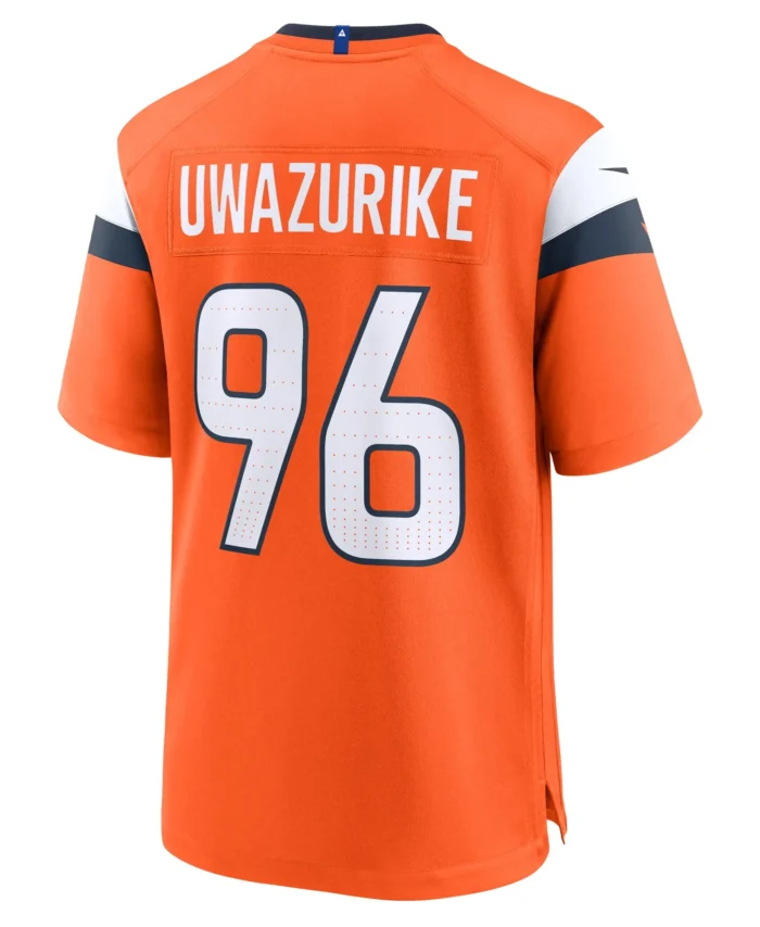 Eyioma Uwazurike Denver Broncos Team Game Jersey -  Orange