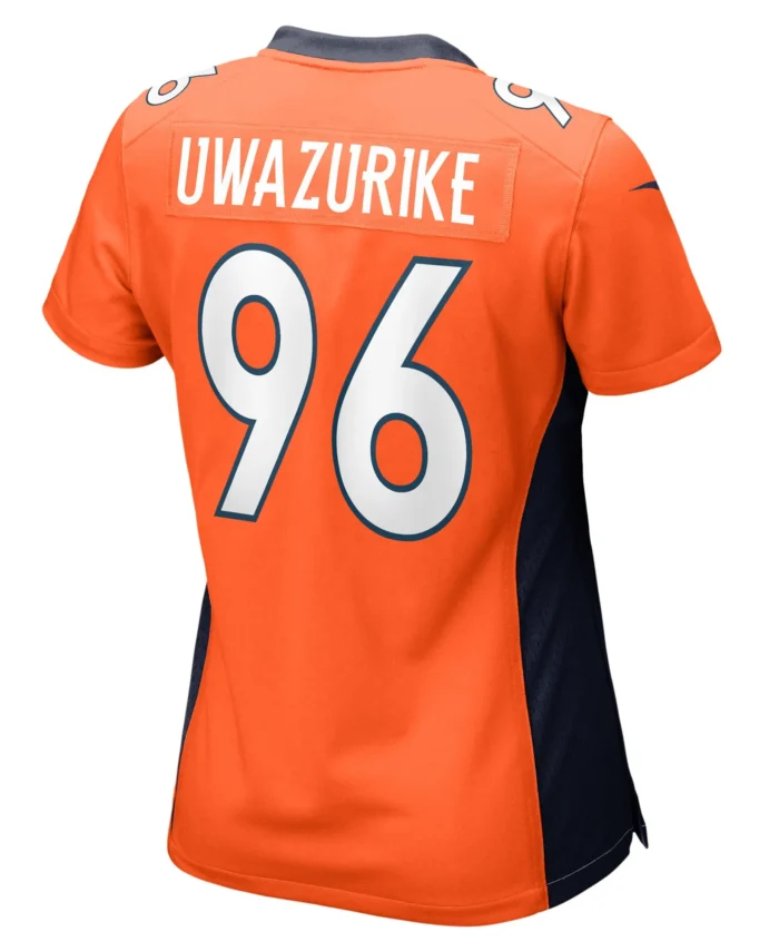 Eyioma Uwazurike Denver Broncos Women's Game Player Jersey - Orange