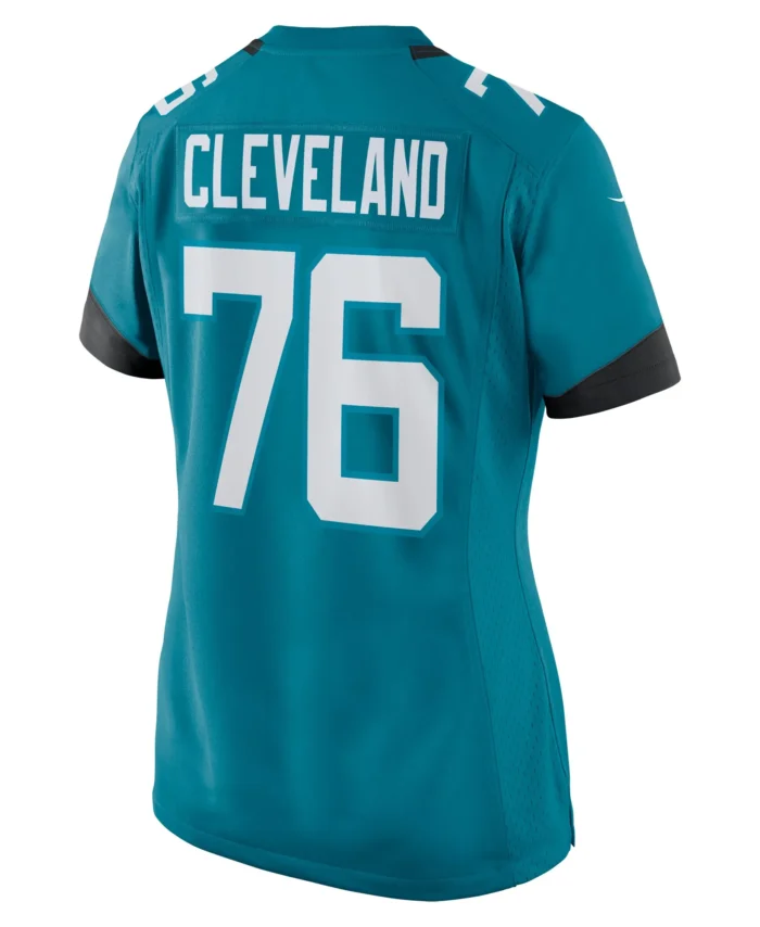 Ezra Cleveland Jacksonville Jaguars Women's  Game Jersey -  Teal
