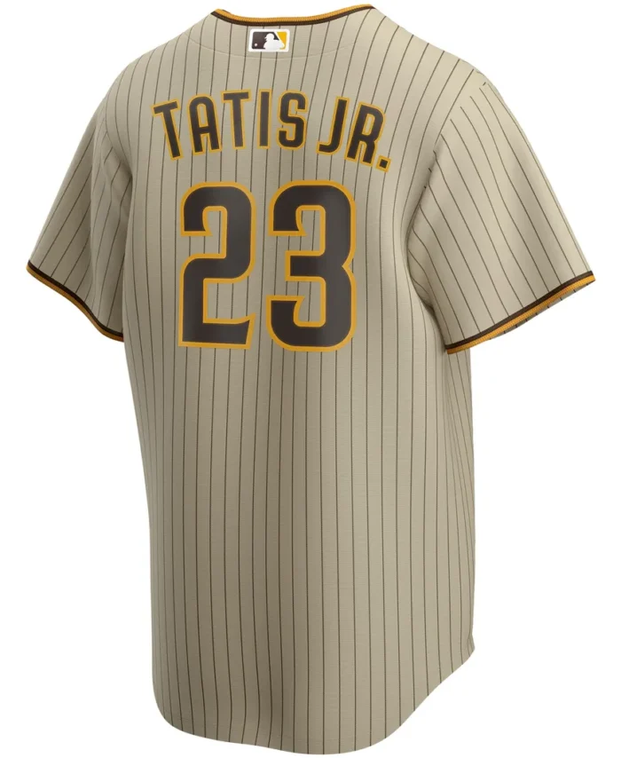 Fernando Tatis Jr. San Diego Padres Alternate Replica Player Jersey- Tan