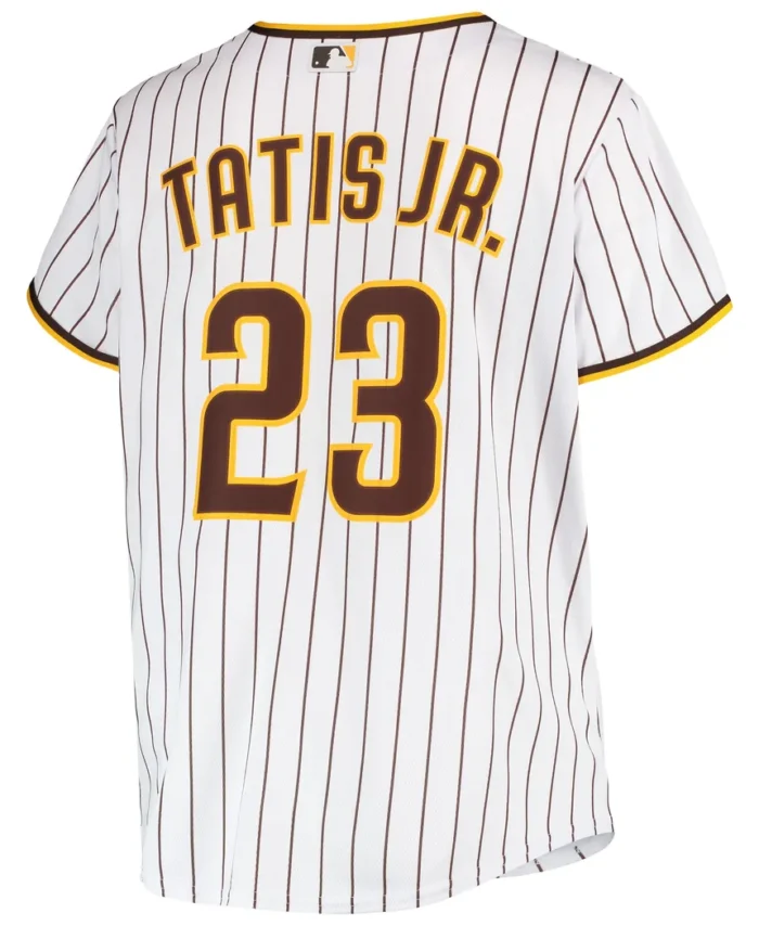 Fernando Tatis Jr. San Diego Padres Women Plus Size Replica Player Jersey - White/Brown