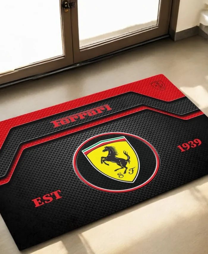 Exotic Sports Car Doormat, Automotive Logo Style Floor Mat CAR162