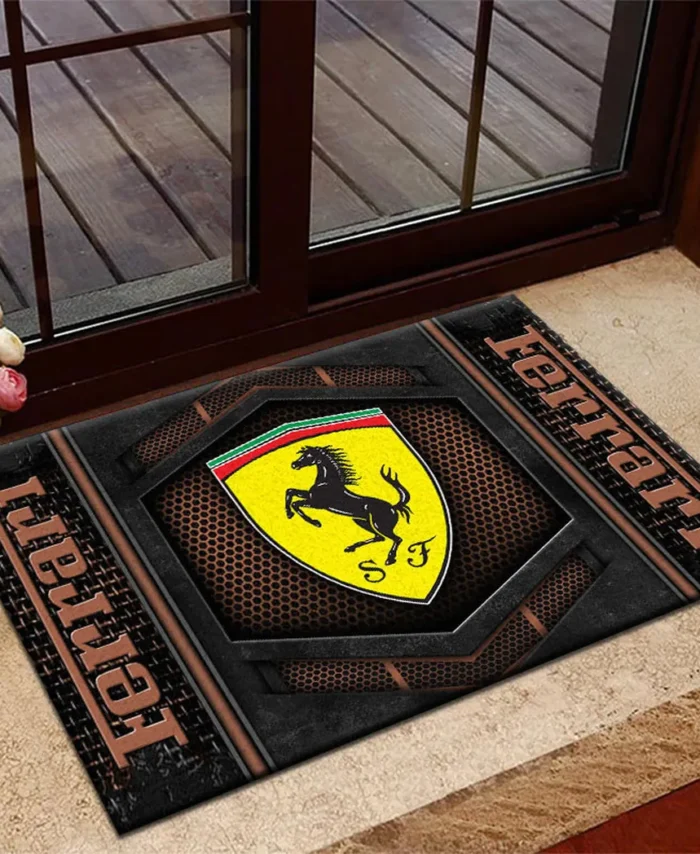 Italian Supercar Doormat, All Over Print Doormat For Car Lovers CAR135 - Brown