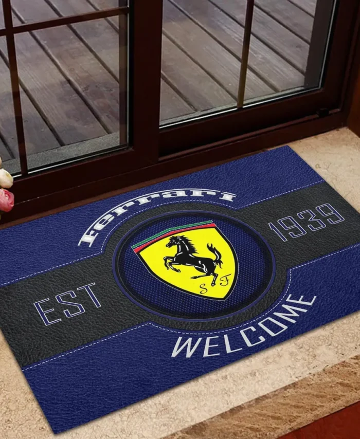 High-Performance Coupe Doormat, All Over Print Doormat For Car Lovers CAR169 - Blue