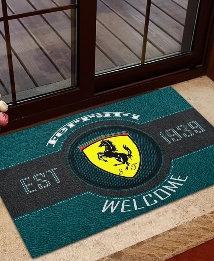 Luxury Speedster Doormat, All Over Print Doormat For Car Lovers CAR169 - Cyan