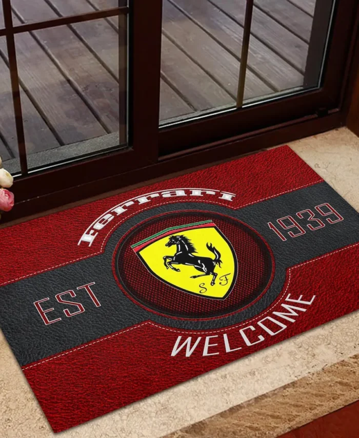 Italian Supercar Doormat, All Over Print Doormat For Car Lovers CAR169 - Red