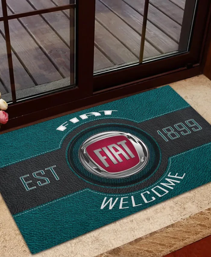 Euromini Motors Doormat, All Over Print Doormat For Car Fans CAR169 - Cyan