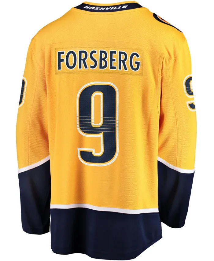 Filip Forsberg Nashville Predators Fanatics Home Breakaway Jersey - Gold