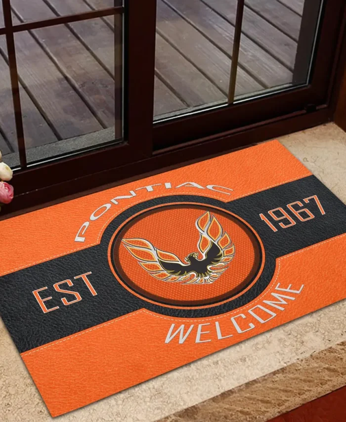 Retro Cruiser Doormat, All Over Print Doormat For Car Fans CAR169 - Orange