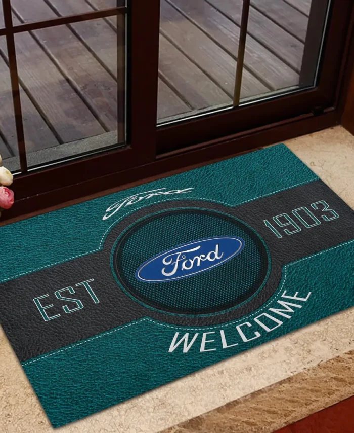 Muscle Car Doormat, All Over Print Doormat For Car Fans CAR169 - Cyan