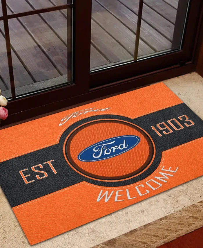 Pickup Legend Doormat, All Over Print Doormat For Car Owners CAR169 - Orange
