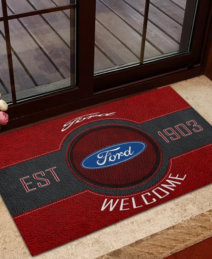 Pickup Legend Doormat, All Over Print Doormat For Car Owners CAR169 - Red