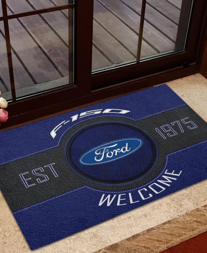 Family Sedan Doormat, All Over Print Doormat For Car Fans CAR169 - Blue