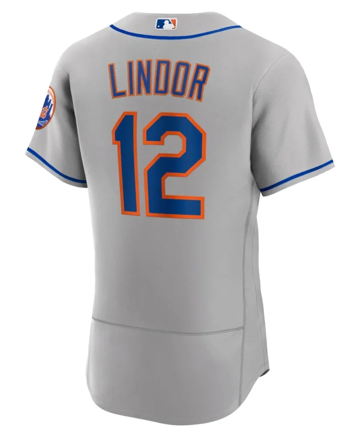 Francisco Lindor New York Mets Road Authentic Player Jersey - Gray