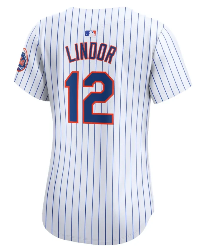 Francisco Lindor New York Mets Women Home Limited Player Jersey- White