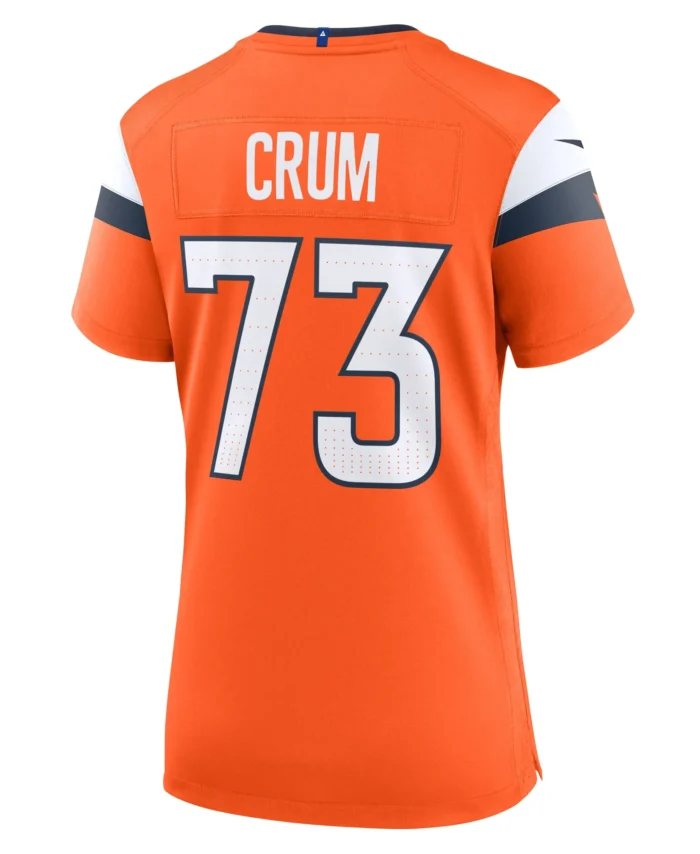 Frank Crum Denver Broncos Women's Team Game Jersey -  Orange