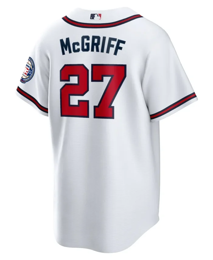 Fred McGriff Atlanta Braves 2023 Hall of Fame Patch Inline Replica Jersey - White