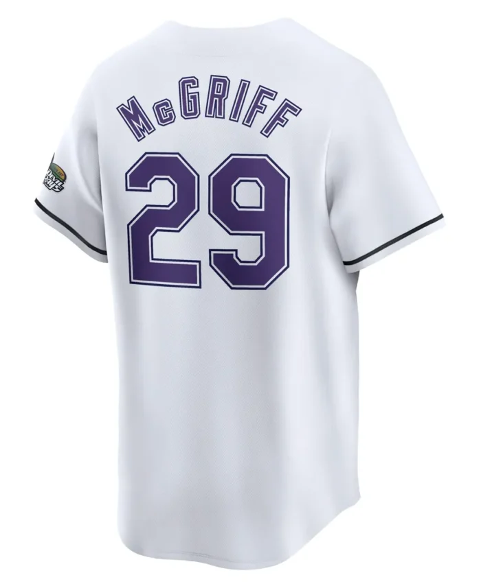 Fred McGriff Tampa Bay Rays Throwback Cooperstown Limited Jersey- White