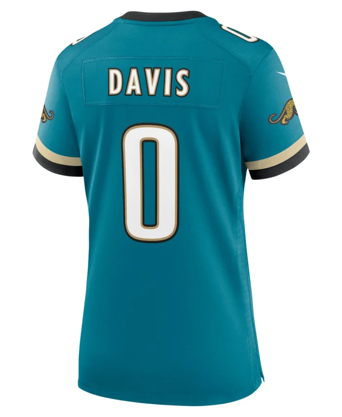Gabe Davis Jacksonville Jaguars Women's Prowler Throwback Game Jersey - Teal