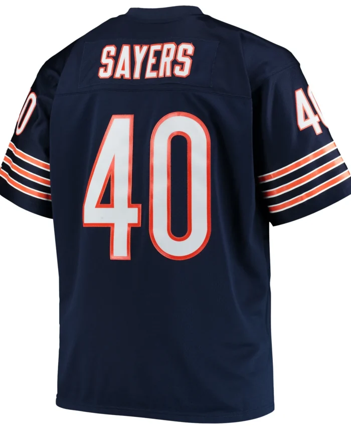 Gale Sayers Chicago Bears Mitchell & Ness Big & Tall 1969 Retired Player Replica Jersey - Navy