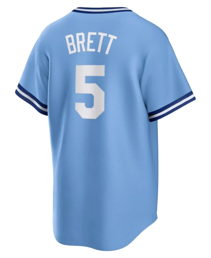 George Brett Kansas City Royals Road Cooperstown Collection Player Jersey - Light Blue