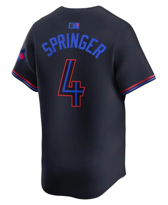 George Springer Toronto Blue Jays 2024 City Connect Limited Player Jersey - Black
