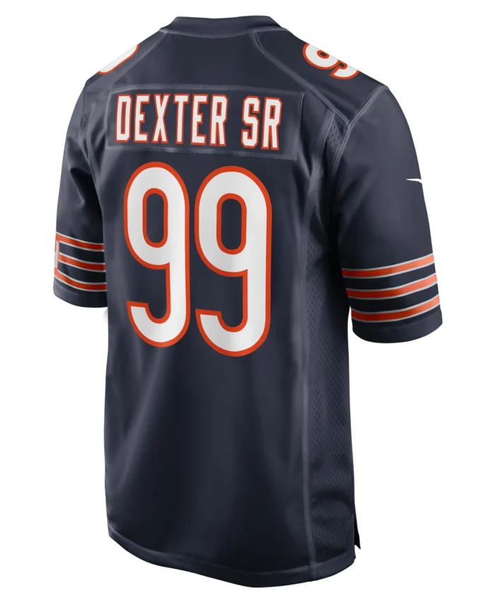 Gervon Dexter Sr. Chicago Bears  Game Jersey -  Navy