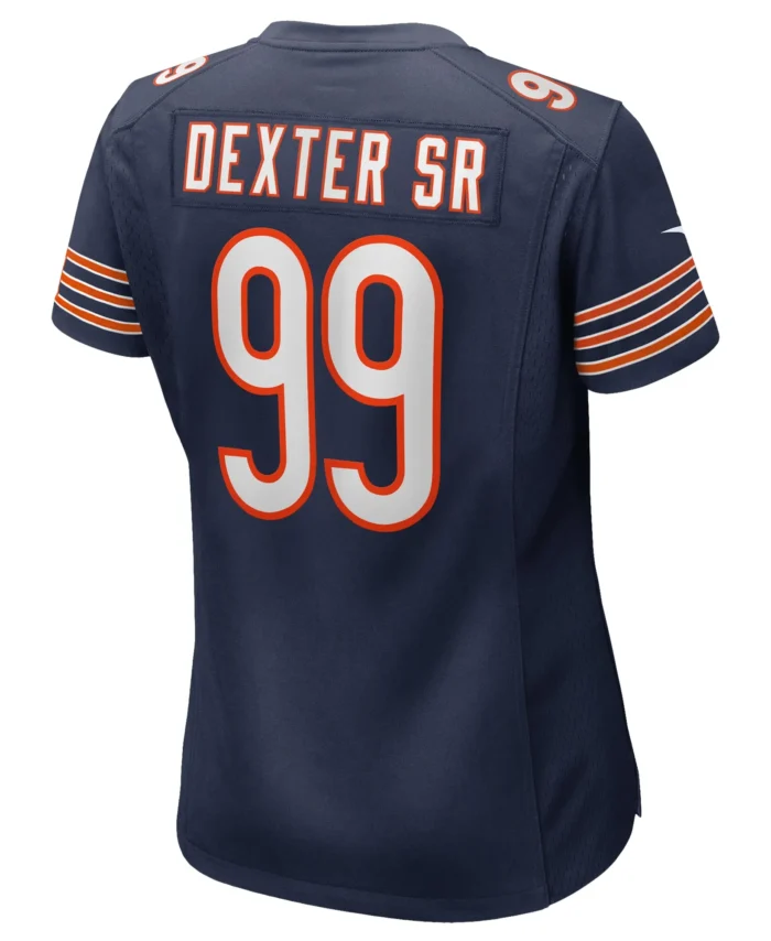 Gervon Dexter Sr. Chicago Bears Women's  Game Jersey -  Navy