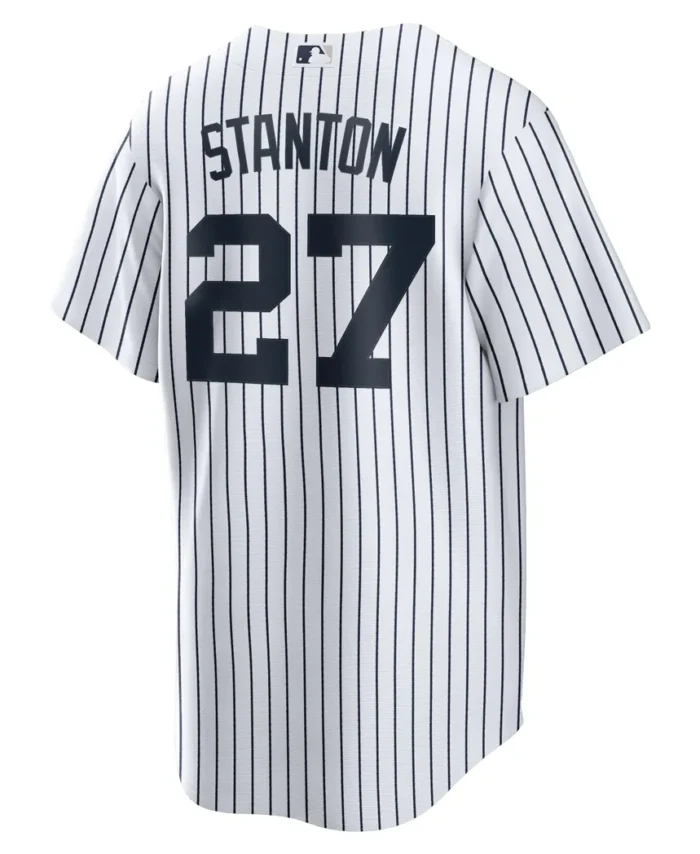 Giancarlo Stanton New York Yankees Home Replica Player Name Jersey- White