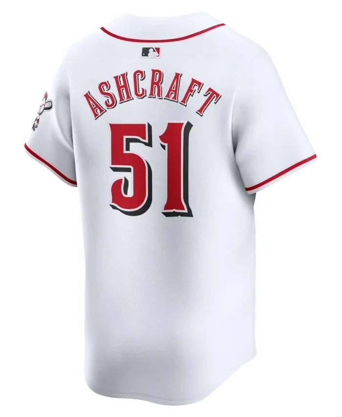 Graham Ashcraft Cincinnati Reds Home Limited Player Jersey - White