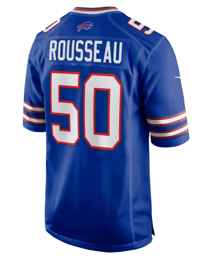 Gregory Rousseau Buffalo Bills Game Player Jersey - Royal
