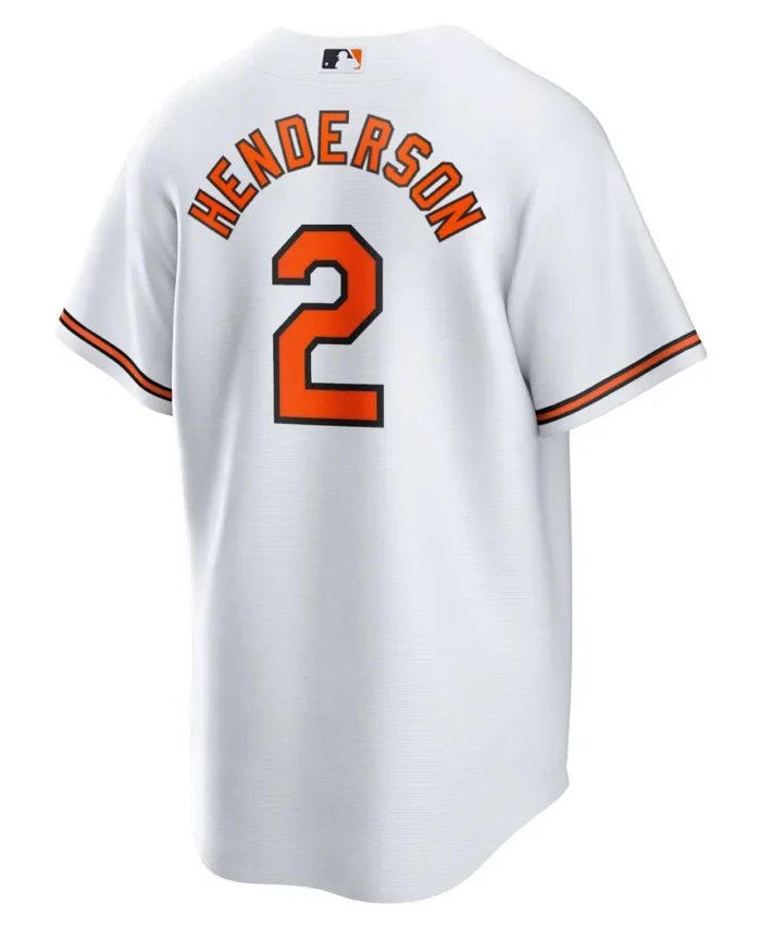 Gunnar Henderson Baltimore Orioles Home Replica Player Jersey - White